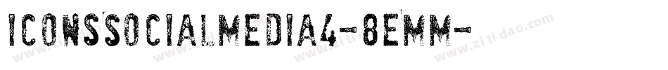 IconsSocialMedia4-8EMM字体转换 IconsSocialMedia4-8EMM字体转换