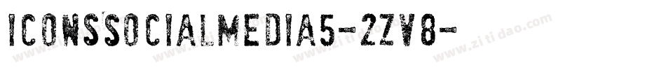 IconsSocialMedia5-2zV8字体转换
