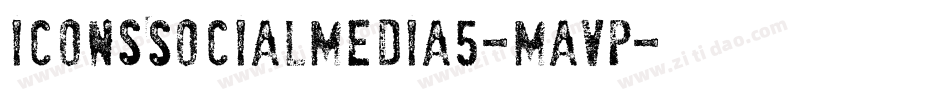IconsSocialMedia5-MaVp字体转换