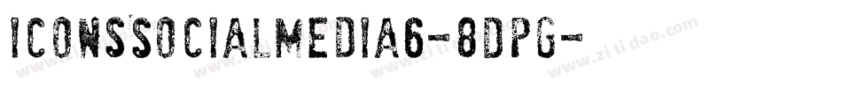 IconsSocialMedia6-8DPg字体转换 IconsSocialMedia6-8DPg字体转换