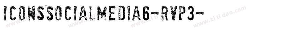 IconsSocialMedia6-RVp3字体转换