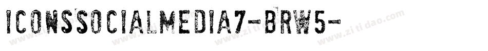 IconsSocialMedia7-BRW5字体转换