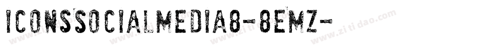 IconsSocialMedia8-8EMz字体转换