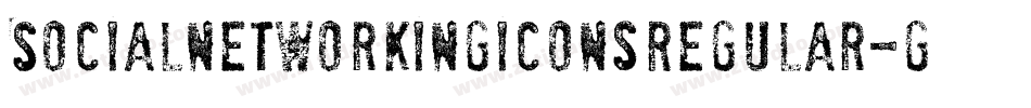 SocialNetworkingIconsRegular-gmnE字体转换