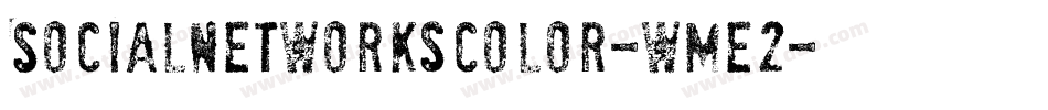 SocialNetworksColor-wMe2字体转换