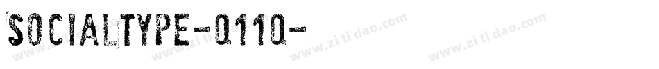 SocialType-q11q字体转换