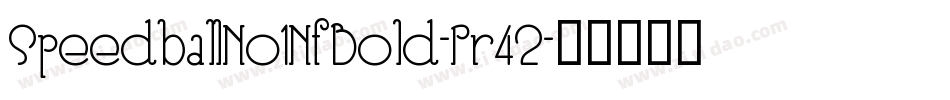 SpeedballNo1NfBold-Pr42字体转换