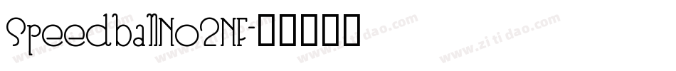 SpeedballNo2NF字体转换