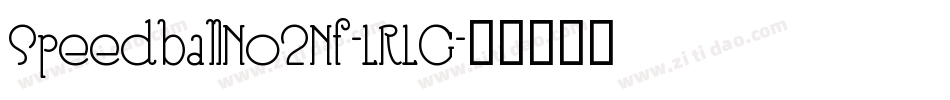 SpeedballNo2Nf-LRLG字体转换