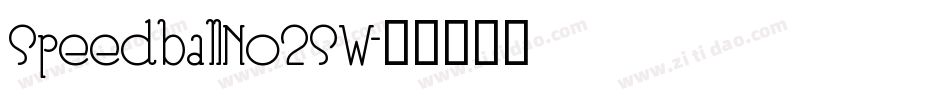SpeedballNo2SW字体转换
