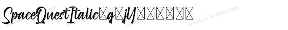 SpaceQuestItalic-g8jY字体转换
