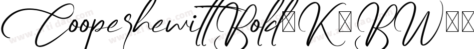 CooperhewittBold-K4BW字体转换