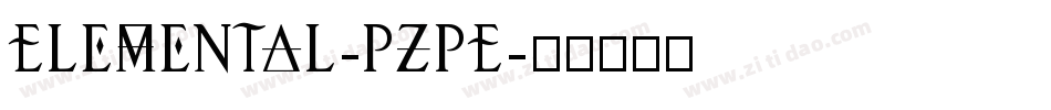 Elemental-PzpE字体转换