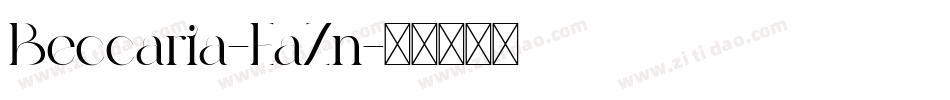Beccaria-EaZn字体转换 Beccaria-EaZn字体转换