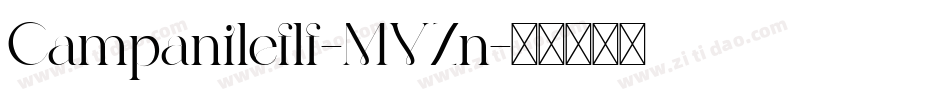 Campanileflf-MVZn字体转换