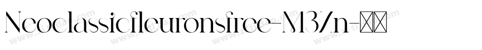 Neoclassicfleuronsfree-M3Zn字体转换
