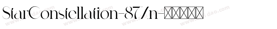 StarConstellation-87Zn字体转换 StarConstellation-87Zn字体转换