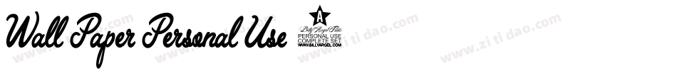 Wall-Paper-Personal-Use-2字体转换