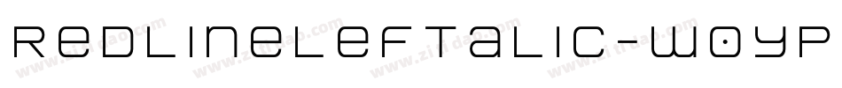 RedlineLeftalic-w0YP字体转换