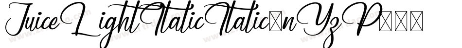 JuiceLightItalicItalic-nYzP字体转换