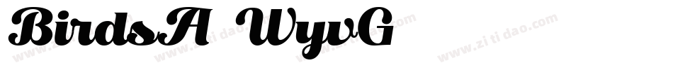BirdsA-WyvG字体转换