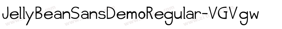 JellyBeanSansDemoRegular-VGVgw字体转换