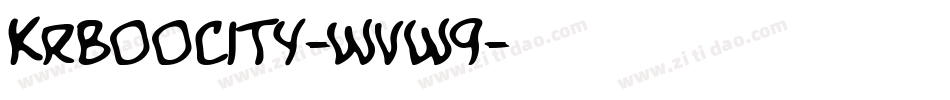 KrBooCity-WVw9字体转换