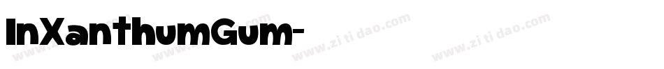 InXanthumGum字体转换