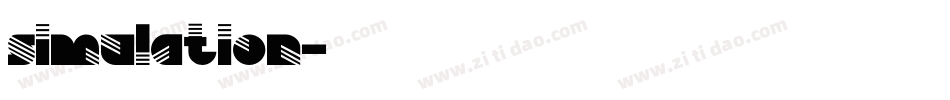 simulation字体转换
