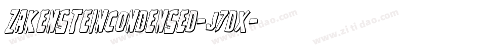 ZakensteinCondensed-J7dx字体转换