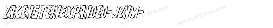 ZakensteinExpanded-jznM字体转换