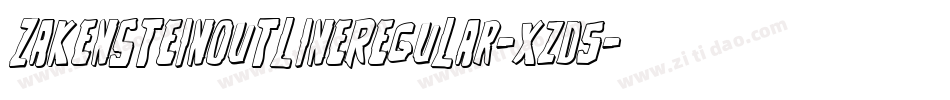 ZakensteinOutlineRegular-xzd5字体转换
