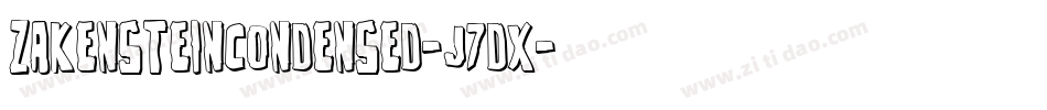 ZakensteinCondensed-J7dx字体转换