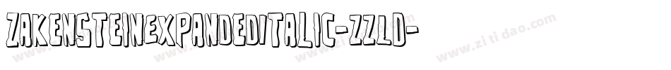 ZakensteinExpandedItalic-zzLD字体转换