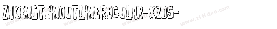 ZakensteinOutlineRegular-xzd5字体转换