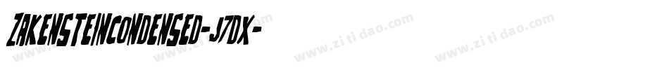 ZakensteinCondensed-J7dx字体转换