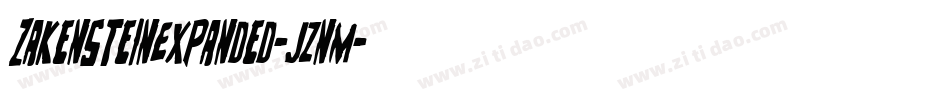 ZakensteinExpanded-jznM字体转换
