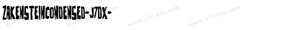 ZakensteinCondensed-J7dx字体转换