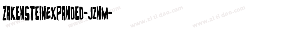 ZakensteinExpanded-jznM字体转换