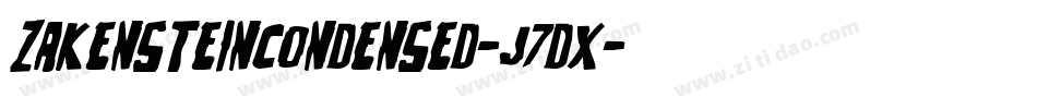 ZakensteinCondensed-J7dx字体转换