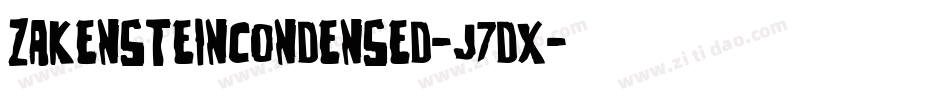 ZakensteinCondensed-J7dx字体转换
