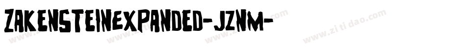 ZakensteinExpanded-jznM字体转换