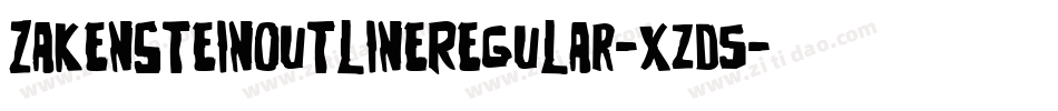ZakensteinOutlineRegular-xzd5字体转换