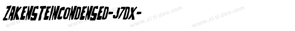 ZakensteinCondensed-J7dx字体转换