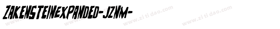ZakensteinExpanded-jznM字体转换