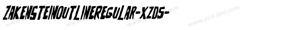 ZakensteinOutlineRegular-xzd5字体转换
