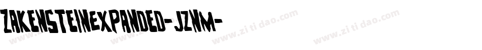 ZakensteinExpanded-jznM字体转换