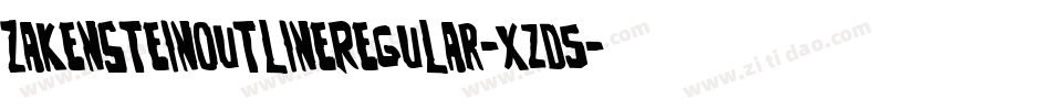ZakensteinOutlineRegular-xzd5字体转换