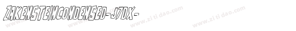 ZakensteinCondensed-J7dx字体转换