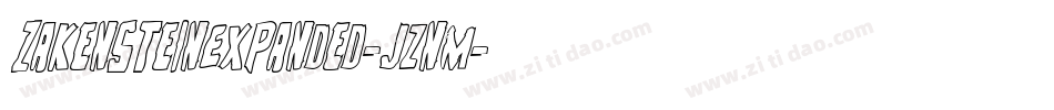 ZakensteinExpanded-jznM字体转换